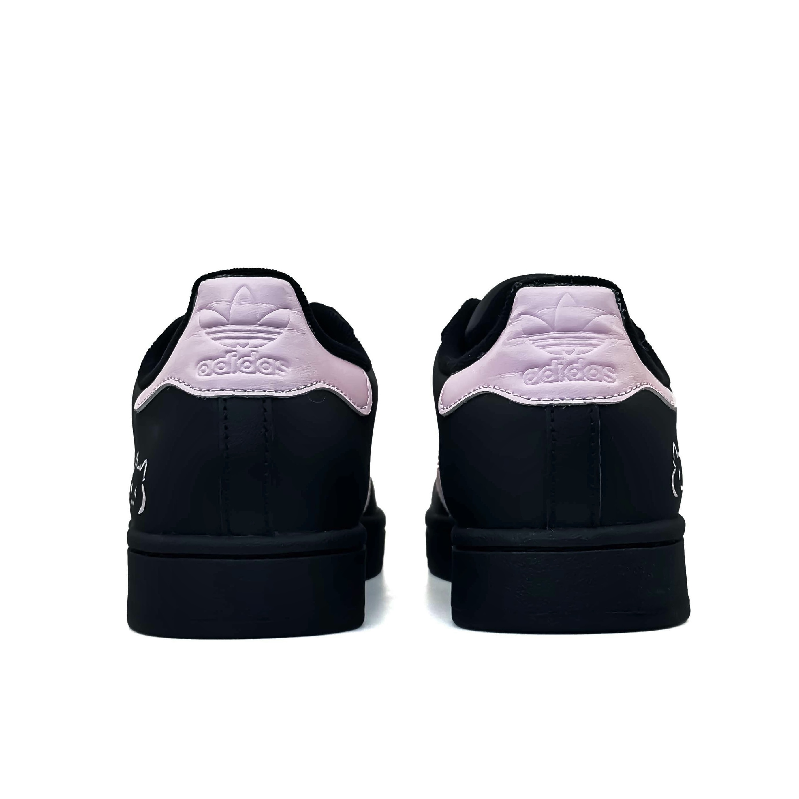 Adidas Originals Superstar 2 Cute Claw Shell Abrasion Resistant низкие детские кроссовки для скейтбординга Black Pink для подростков — фото 2