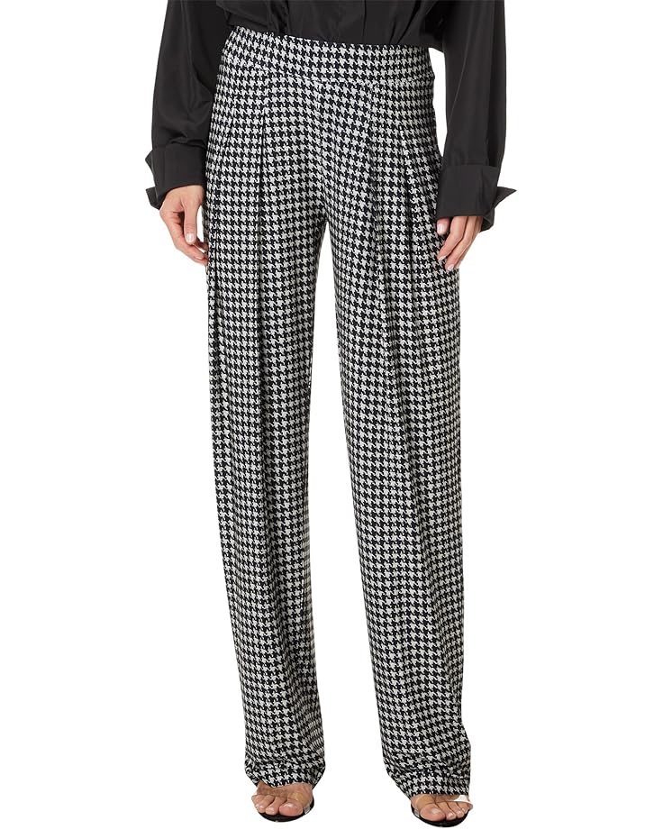 

Брюки Norma Kamali Low Rise Pleated Trouser, цвет Large Houndstooth