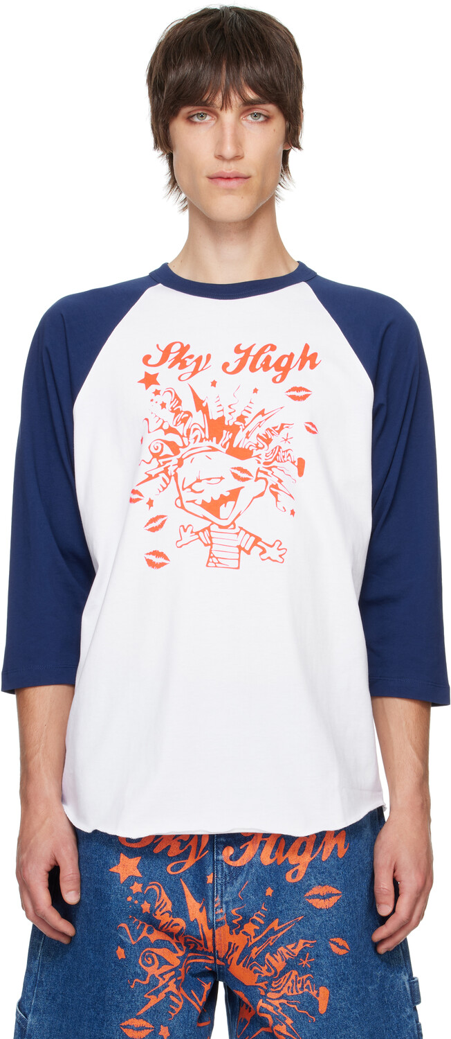 

Футболка бейсбольная Mindblown Navy Sky High Farm Workwear