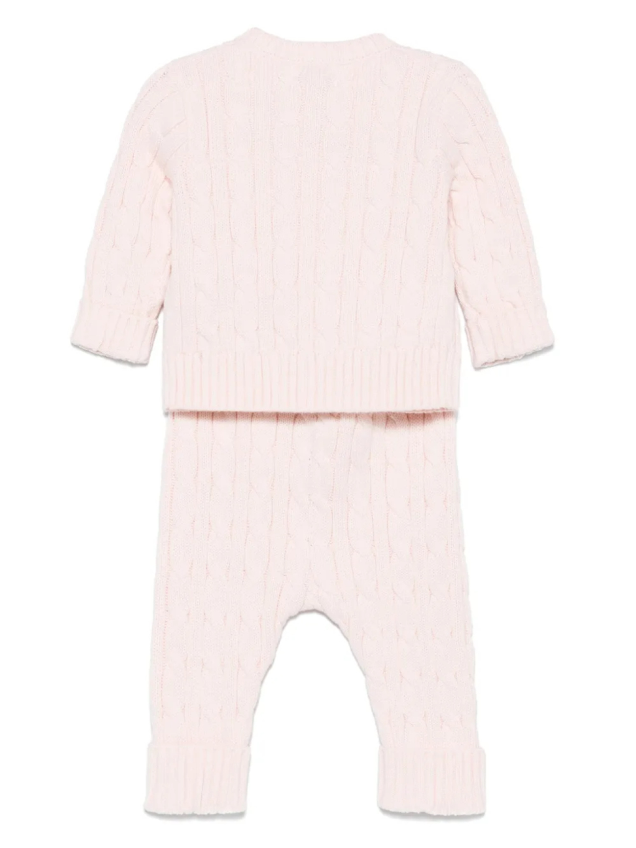 Комплект брюк из хлопка POLO RALPH LAUREN KIDS, розовый — фото 2