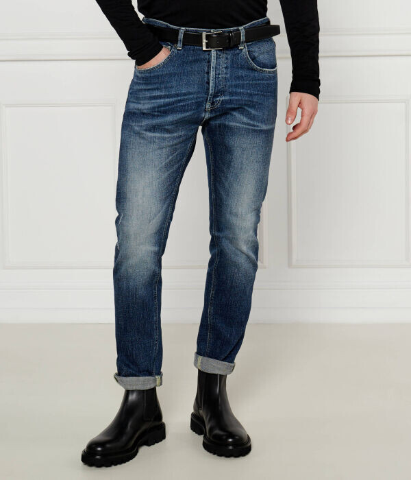 

Джинсы мужские Dondup - Made In Italy с эффектом потертости, синий