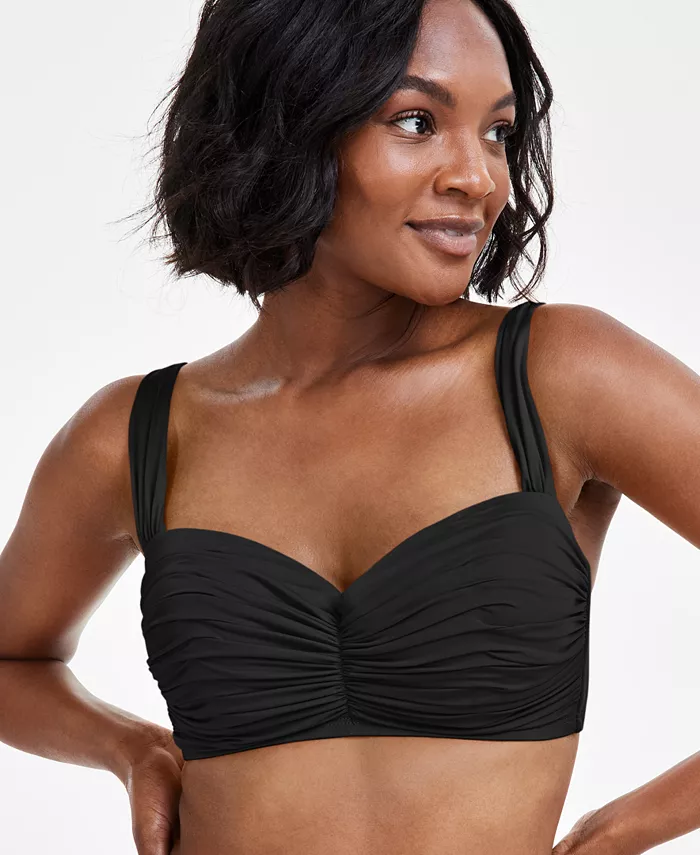 

Бюстгальтер бикини с чашечками D и косточками Bleu Rod Beattie Shirred Underwire Bleu by Rod Beattie, черный