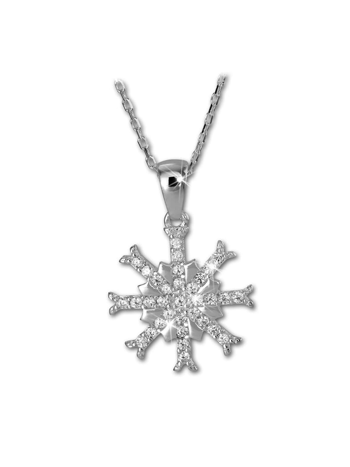

SilberDream Женское колье SilverDream из серебра 925 пробы с изображением снежинки, приблизительно 44,8 см