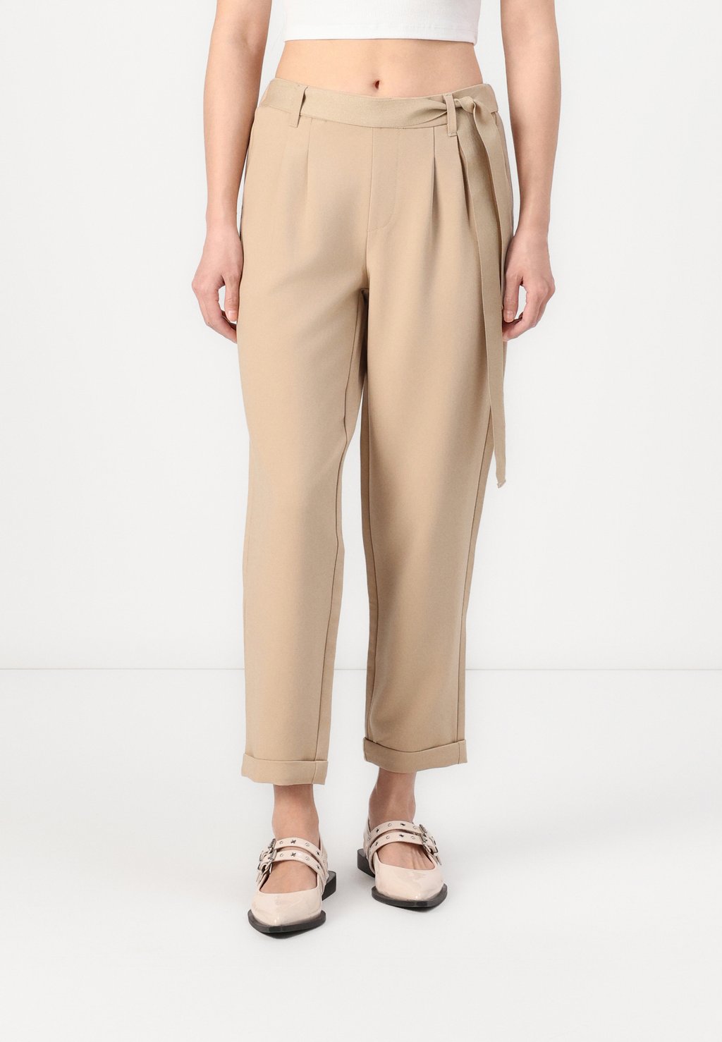 

Брюки ONLRITA NEMY LIFE BELT PANT ONLY, бежевый