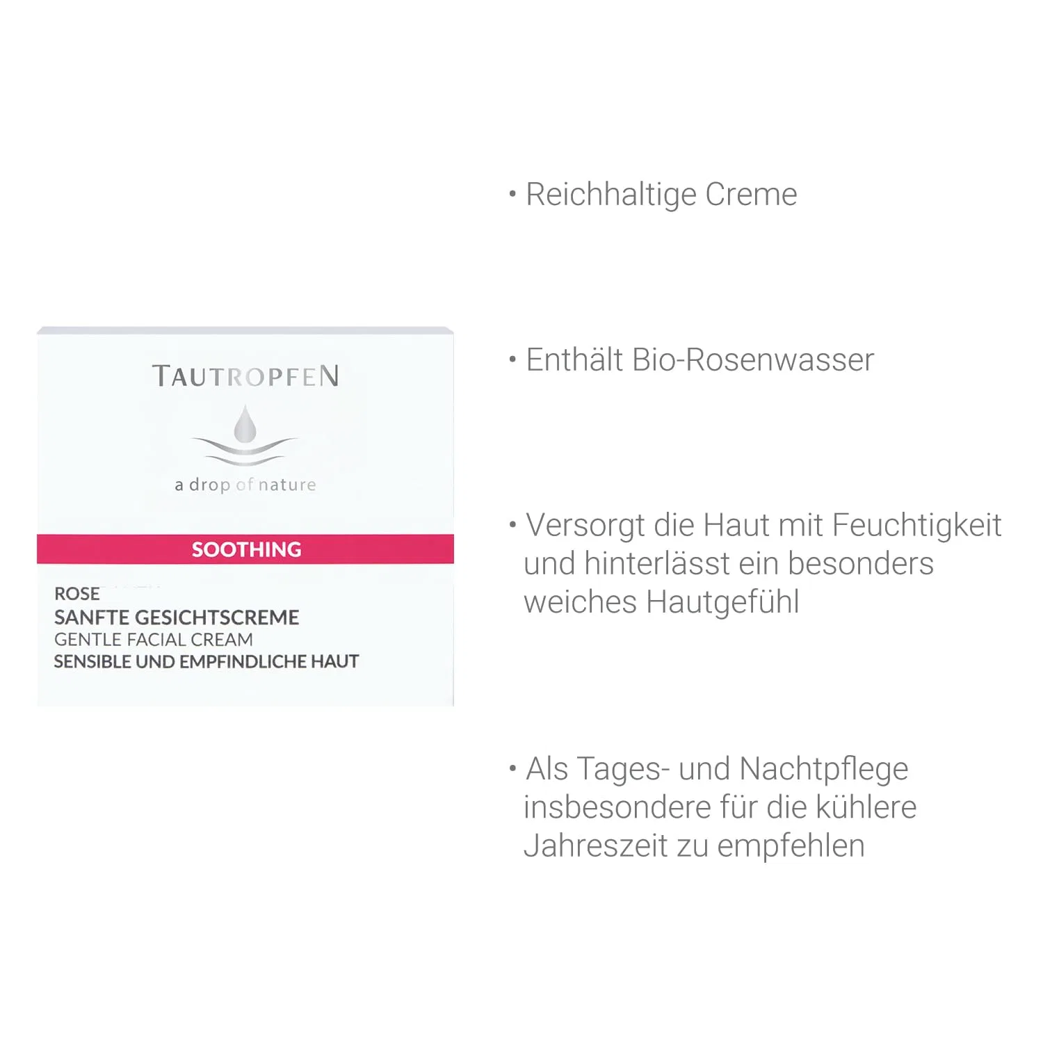 Крем для лица Tautropfen — Нежный «Rose Soothing Solutions» от — фото 2