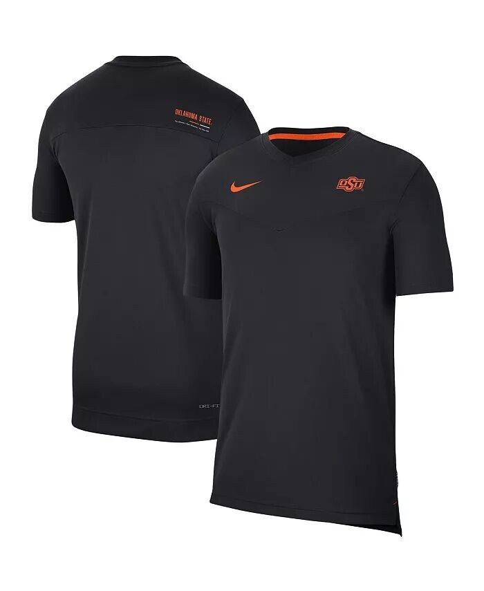 

Мужская черная футболка Oklahoma State Cowboys 2022 Coaches UV Performance Nike