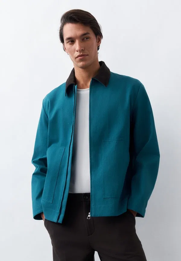 Легкая куртка из ткани ценим Boss, Open Blue