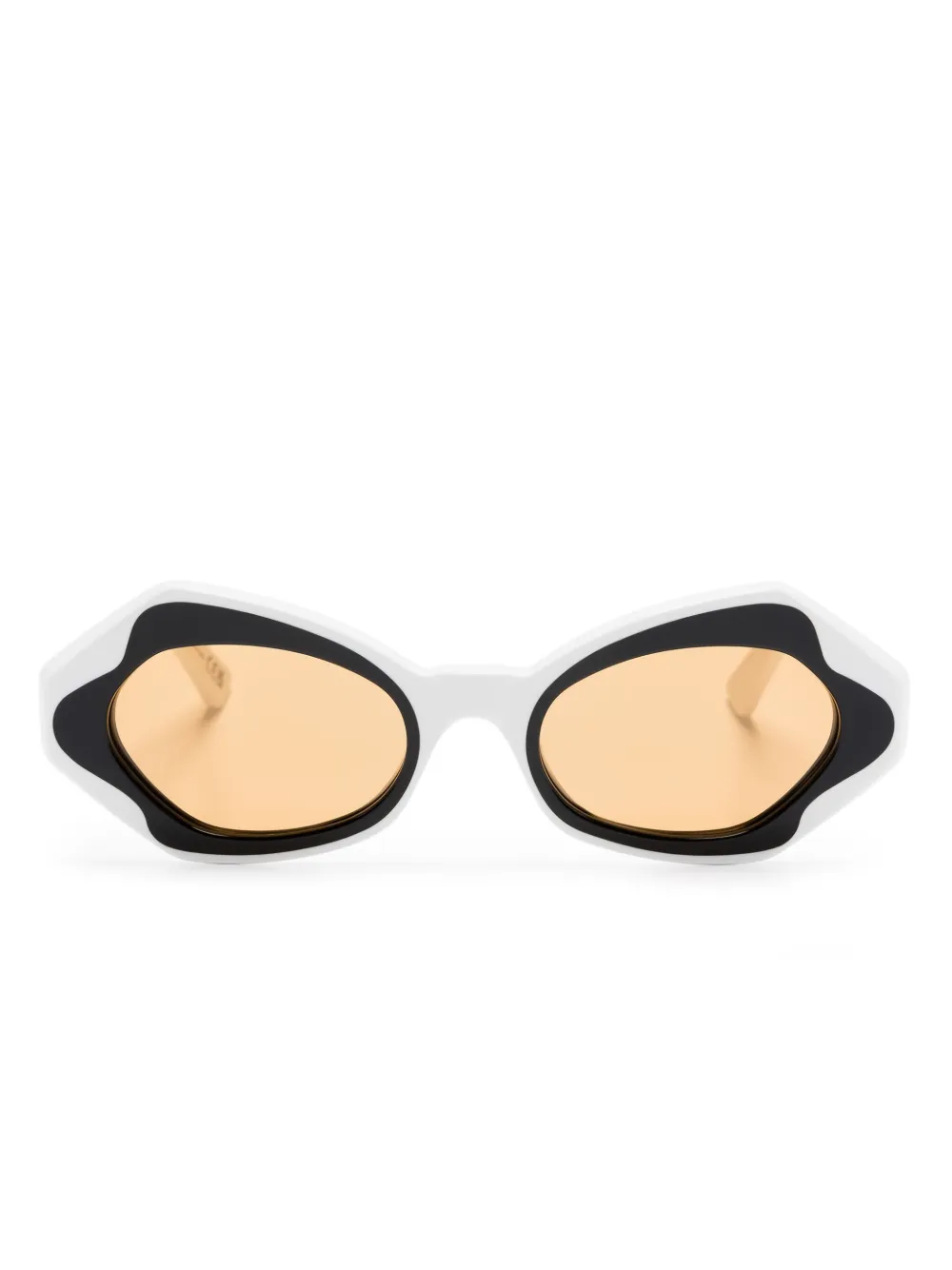 

Солнцезащитные очки в овальной оправе Marni Eyewear, белый