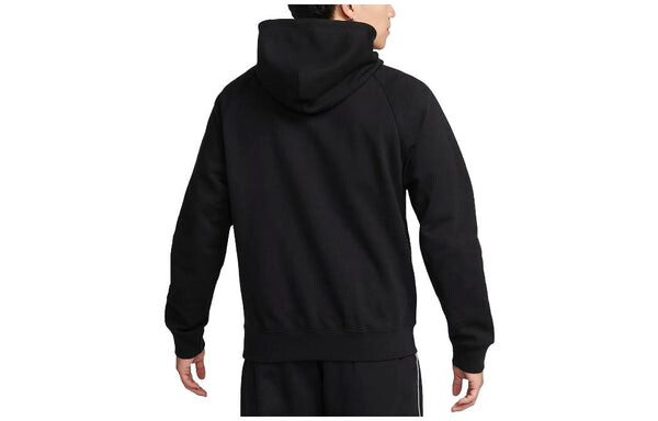 Толстовка sportswear big swoosh half zip hoodie (asia sizing) 'black white' Nike, черный — фото 2