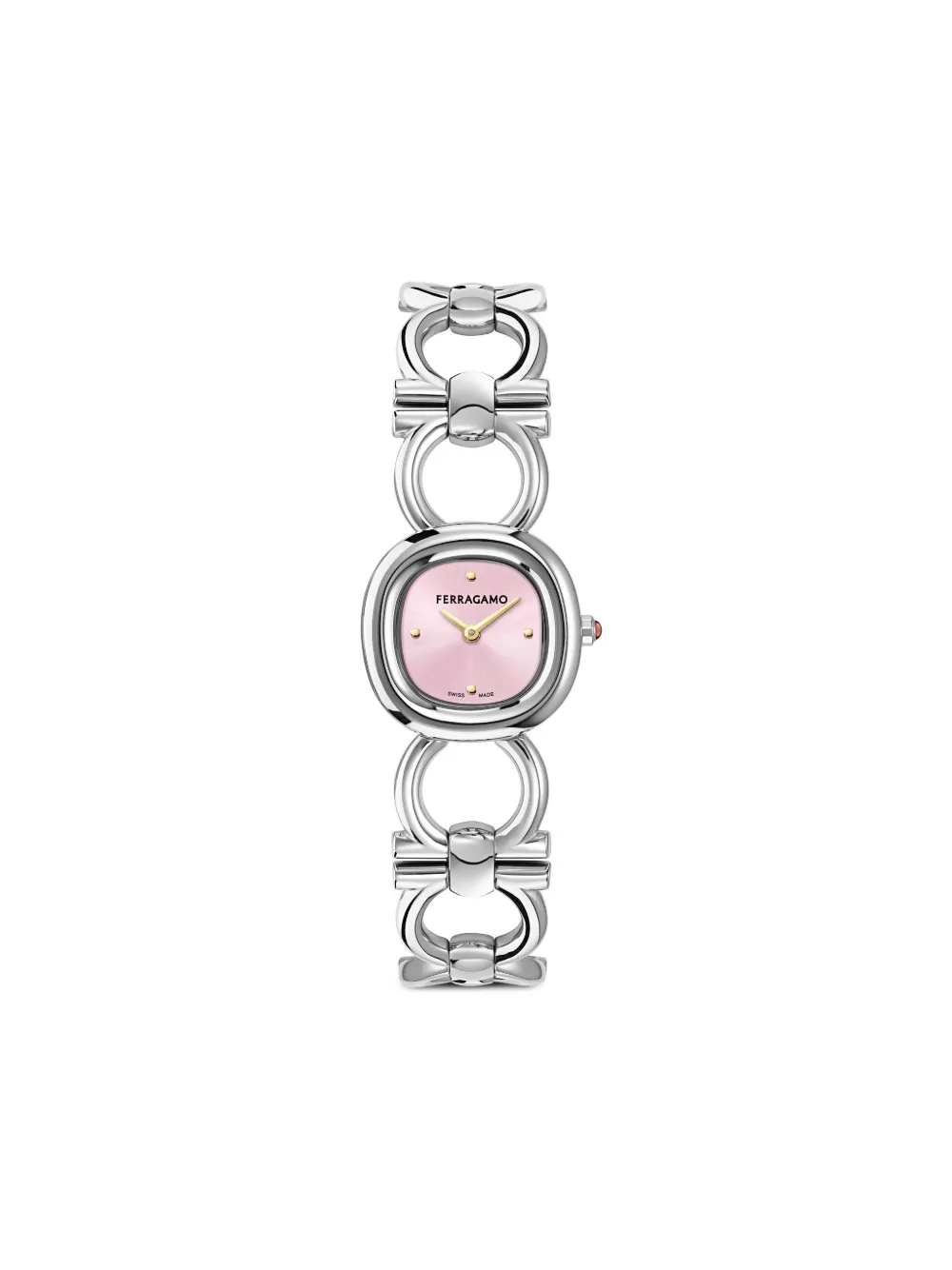 

Наручные часы Double Gancini 25 мм Ferragamo, розовый