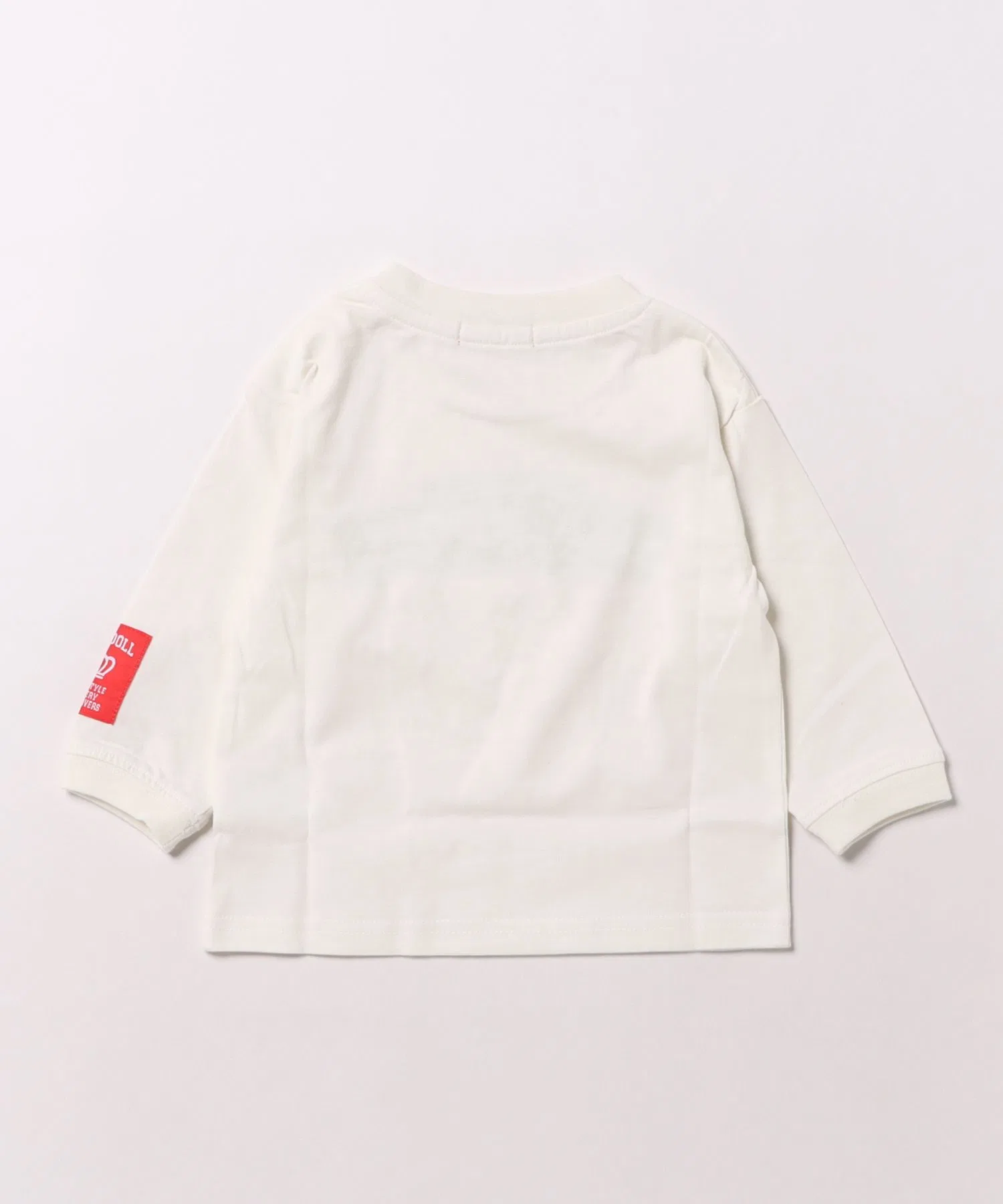 Детская футболка с крупным логотипом BABYDOLL Off White — фото 3