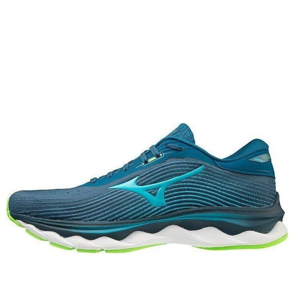 

Кроссовки wave sky 5 'peacock gecko green' Mizuno, синий