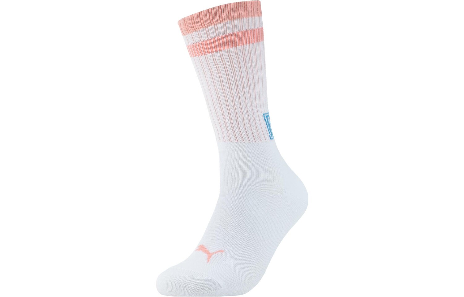 

Носки унисекс до середины икры Puma, цвет 1 double pack (white-pink)