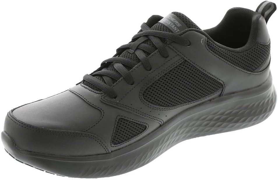 Мужские кроссовки Skechers Skech-lite Pro Skaut с атлетическим дизайном, противоскользящие, для сферы общественного питания, черный — фото 4