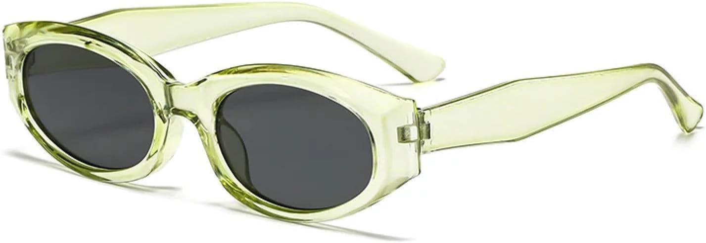 

Классические маленькие овальные винтажные солнцезащитные очки для женщин в стиле ретро, ​​женские солнцезащитные очки с защитой от УФ-излучения UV400 HHZZYVY, Clear Green