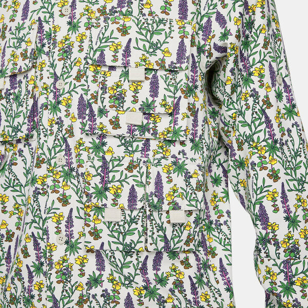 Рубашка dri fit acg uv allover print top Nike, белый — фото 3