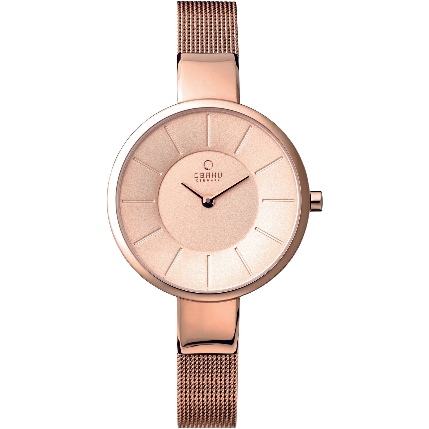 

Obaku женские часы с циферблатом из розового золота в Дании