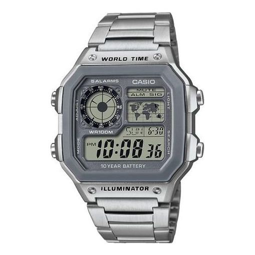 

Часы CASIO Male YOUTH Japan / South Korea Fashion Waterproof Mens Silver Digital, цвет silver