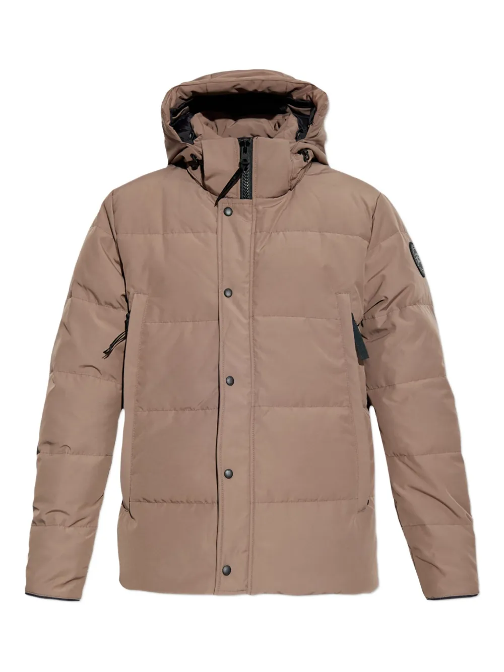 

Стеганая куртка с капюшоном Canada Goose, бежевый