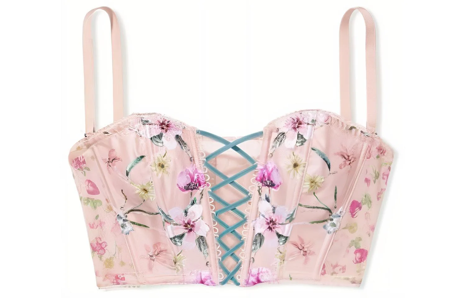 Женское корректирующее белье Victoria's Secret, Light Pink Floral Print