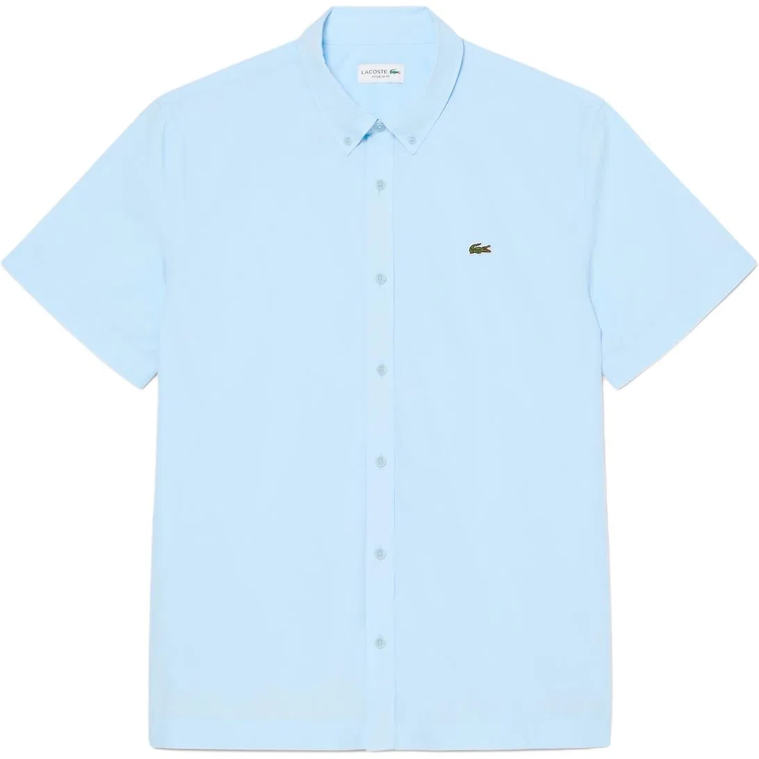 Рубашка мужская Lacoste с отложным воротником, T01/светлый синий