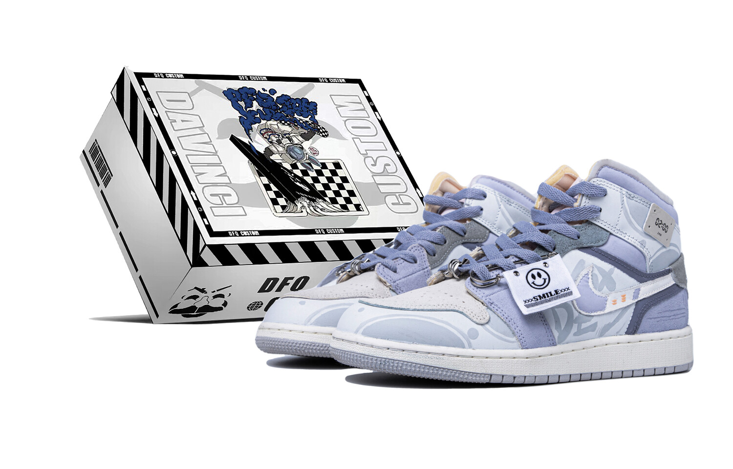 

Кроссовки Jordan Air Jordan 1 Vintage Basketball Women, белый/светло-синий