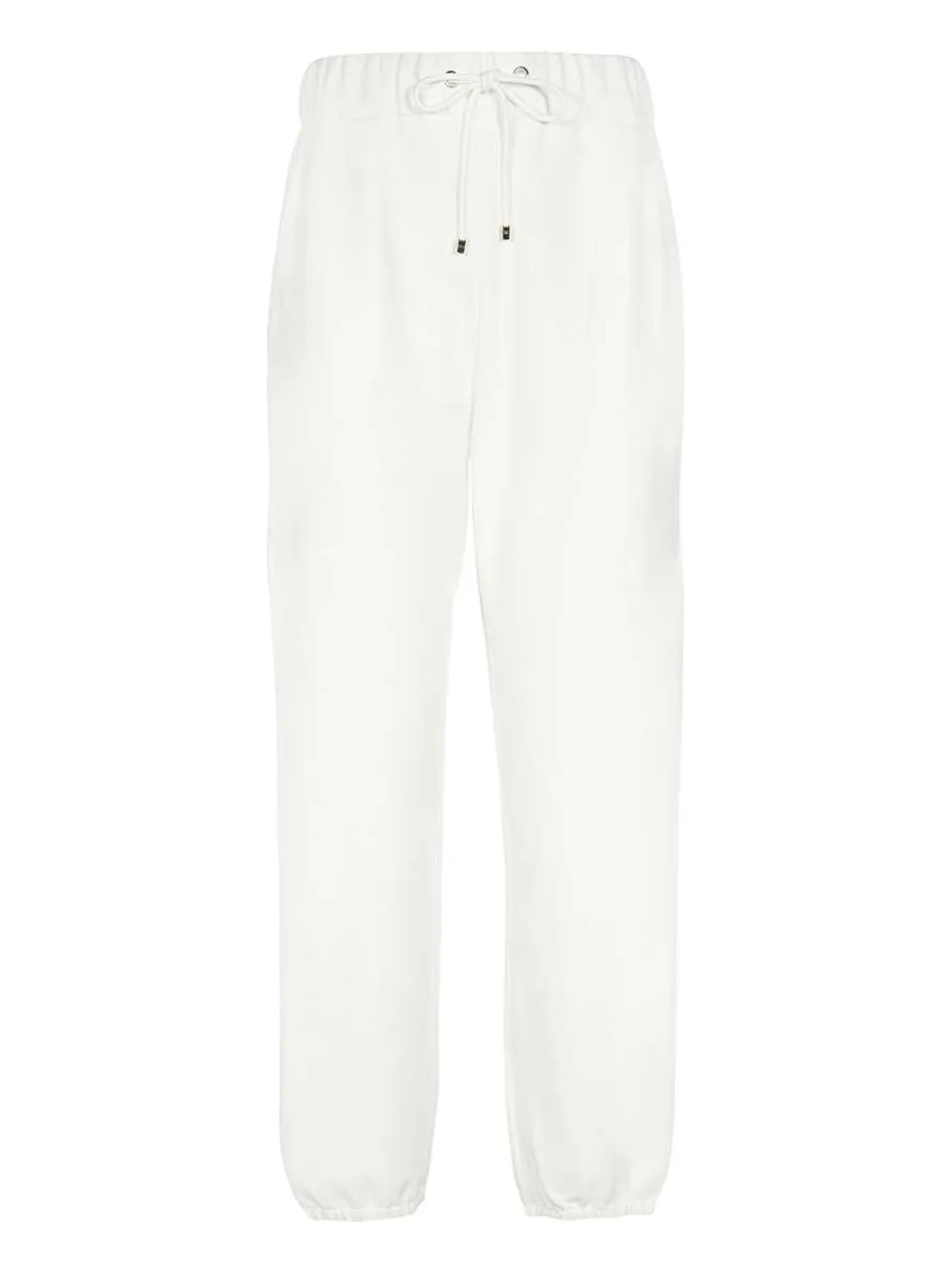 

Брюки с эластичными манжетами и завязками MAX MARA, белый