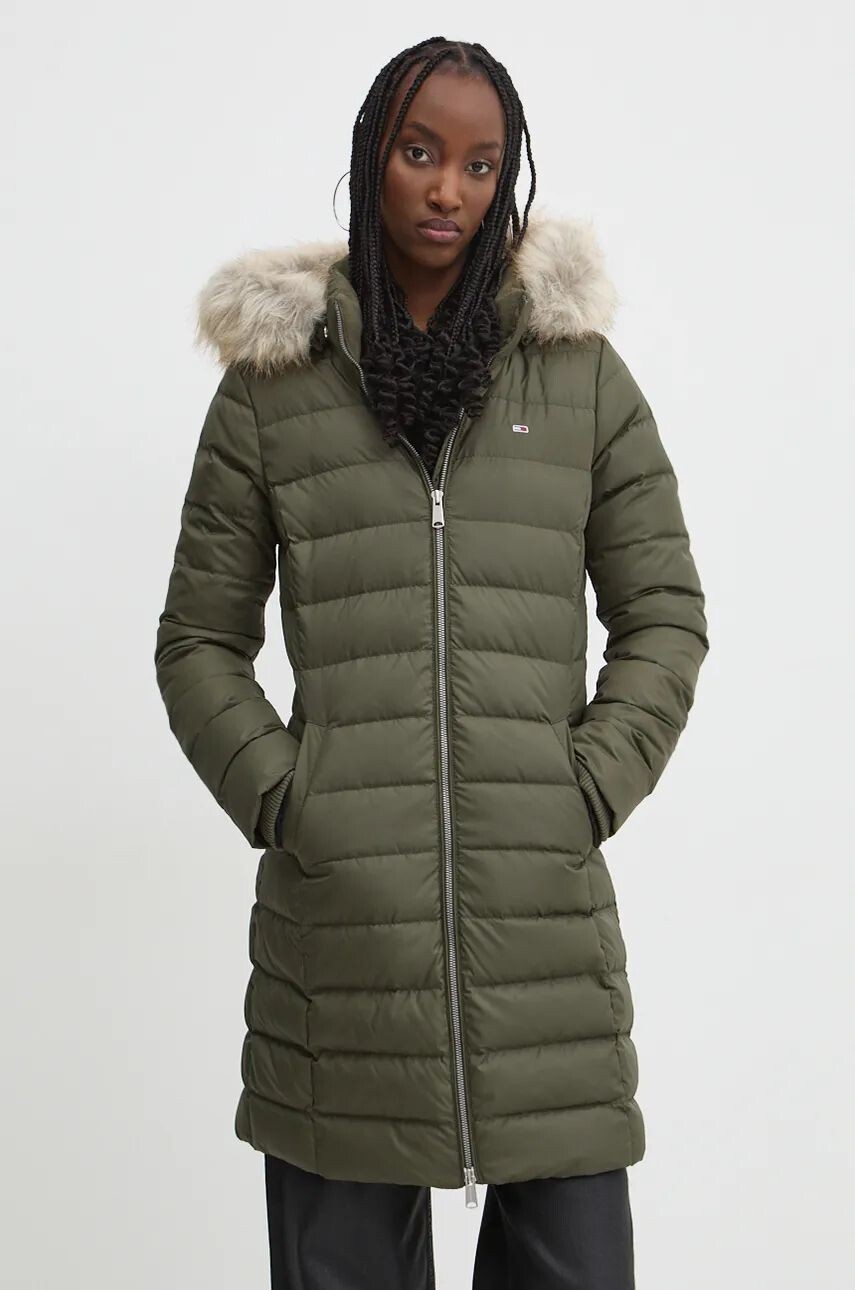 

Пуховик Tommy Jeans, зеленый
