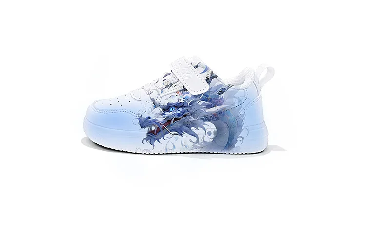 Abrasion Resistant, Breathable, Lightweight Low top Kids' Skateboarding Shoes ZUOLENGCHAN, синий-chinese fashion trend year of the dragon limited edition-zlc1008d-l