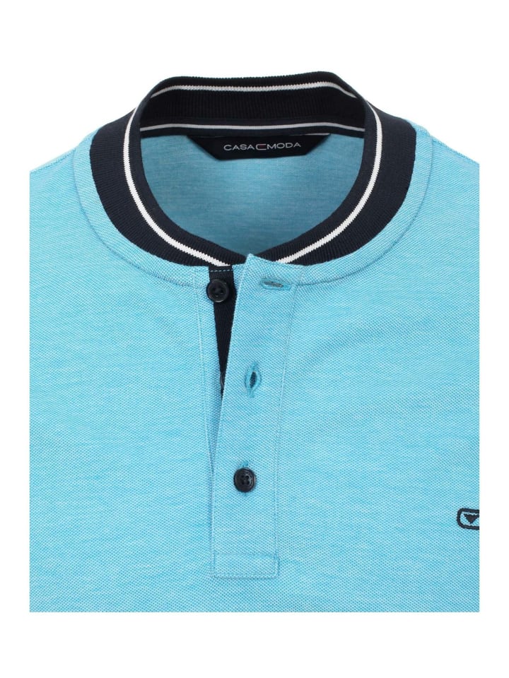 

Venti Женская рубашка-поло с коротким рукавом, синего цвета