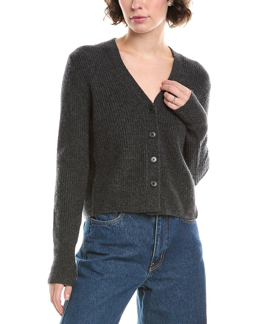 

Madewell Newbury Укороченный кардиган из шерсти и кашемира, серый