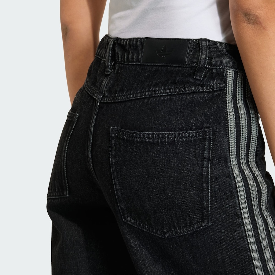 Джинсы свободного кроя ADIDAS ORIGINALS Firebird Track, Black Denim — фото 4