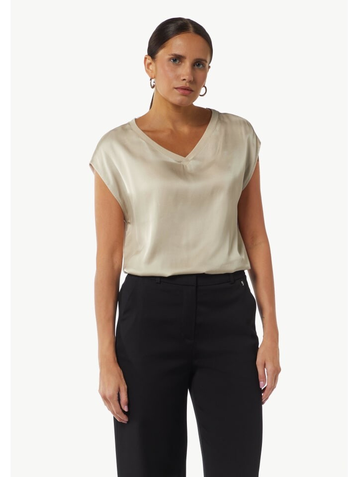 

Футболка comma T-Shirt ärmellos, бежевый