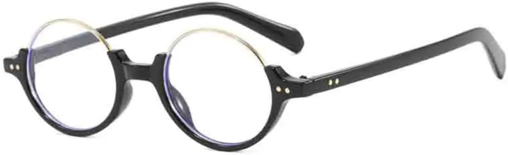 

Солнцезащитные очки с защитой UV400 | Металлические панк-очки с круглыми разноцветными линзами | для женщин и мужчин, для занятий спортом на открытом воздухе и вождения DSVIGF, Black Clear