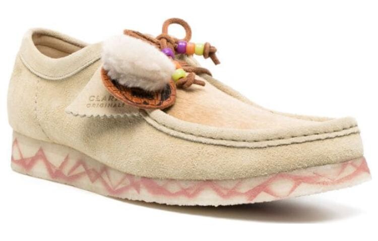 Мужские повседневные мужские низкие песочно-бежевые Clarks — фото 3