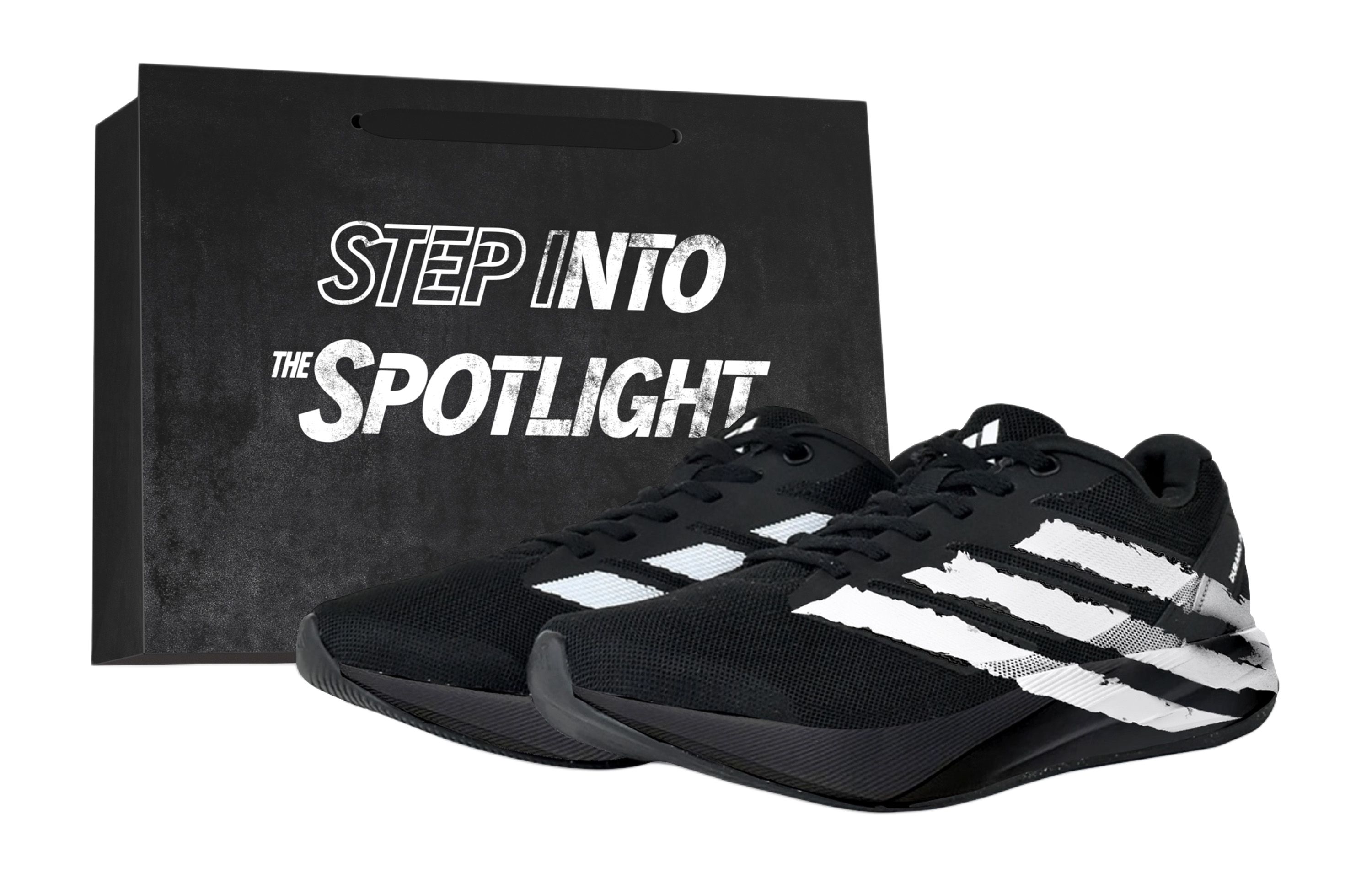 

Adidas Дурамо rc кроссовки для бега унисекс низкие верх белый черный цвет