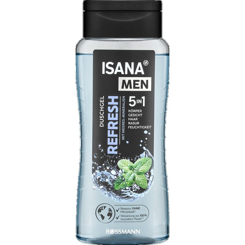 

Гель для душа 5в1 Обновить ISANA, 300 ml