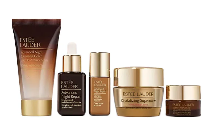 ESTEE LAUDER Набор пробников ночного ухода из пяти средств для увлажнения и питания кожи, Five-piece set for night repair
