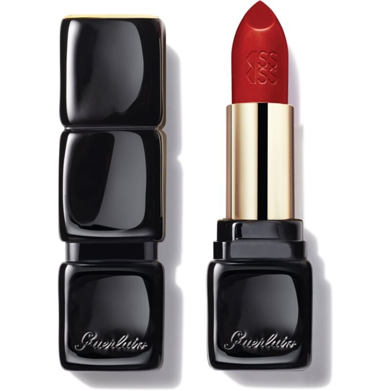 

Guerlain, Kisskiss Shaping Cream Lip Color, кремовая помада с сатиновым финишем, оттенок 330 Red Brick, 3,5 г