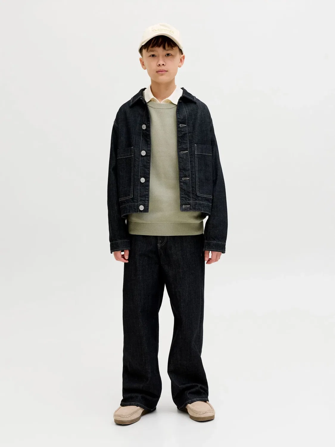Свитер из органического хлопка JACK & JONES Junior, seagrass — фото 4