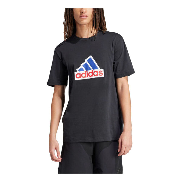 

Футболка future icons badge of sport t-shirt 'black' Adidas, черный