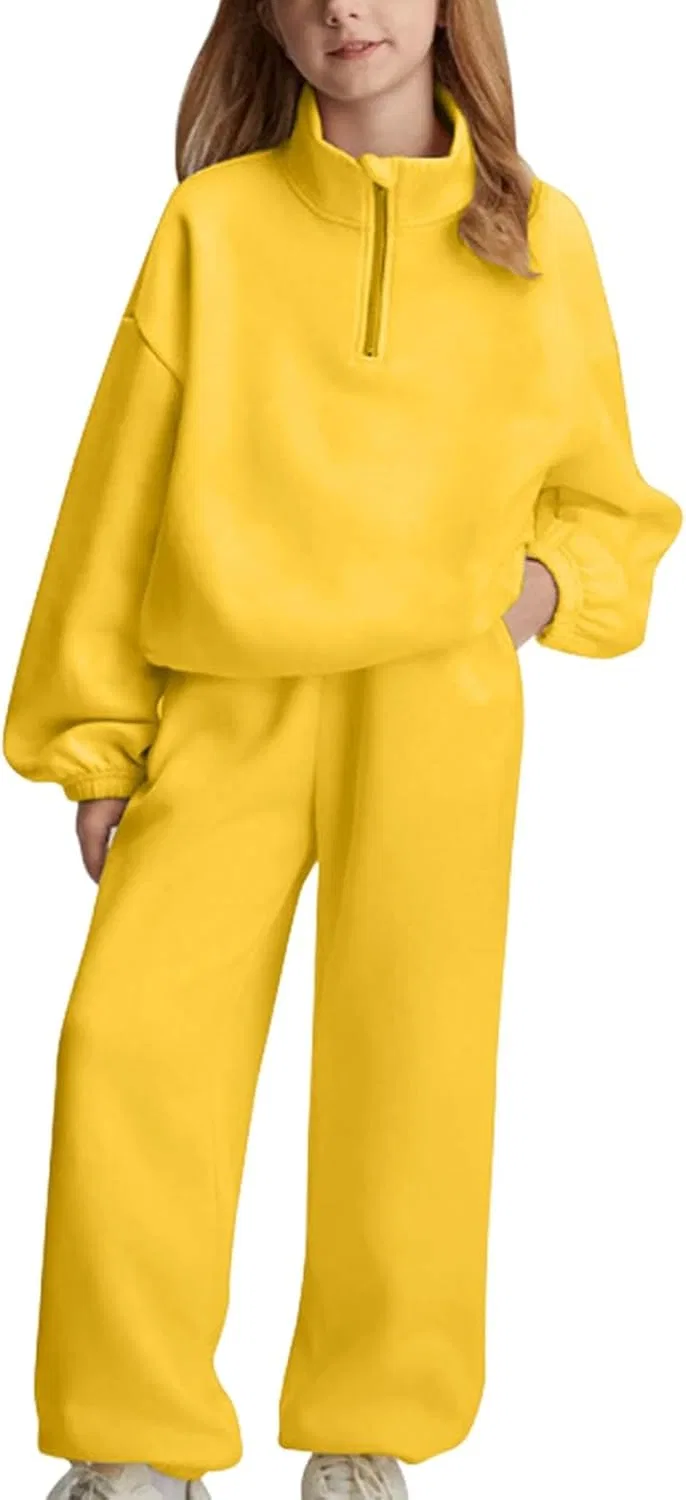 Детский спортивный костюм флисовый Generic, желтый