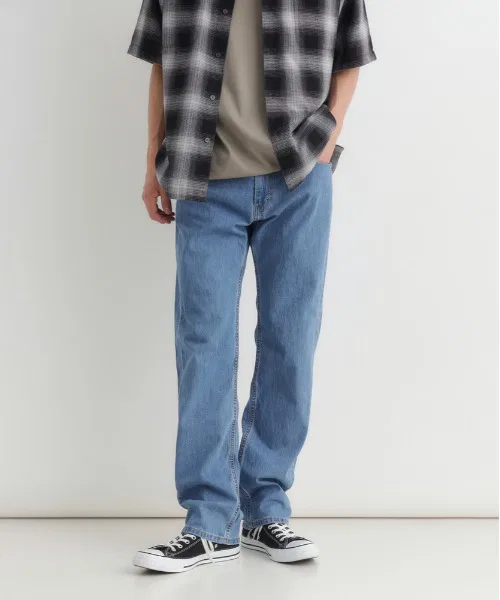 Джинсы Levi's 505 (прямой крой / выцветший синий / американский размер / классические джинсы) — фото 2