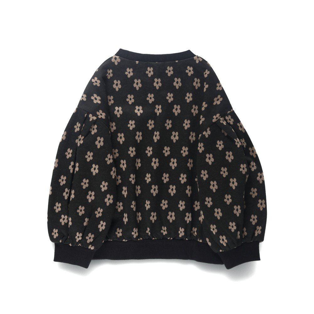 Свитшот с цветочным жаккардовым узором Branshes, black — фото 3