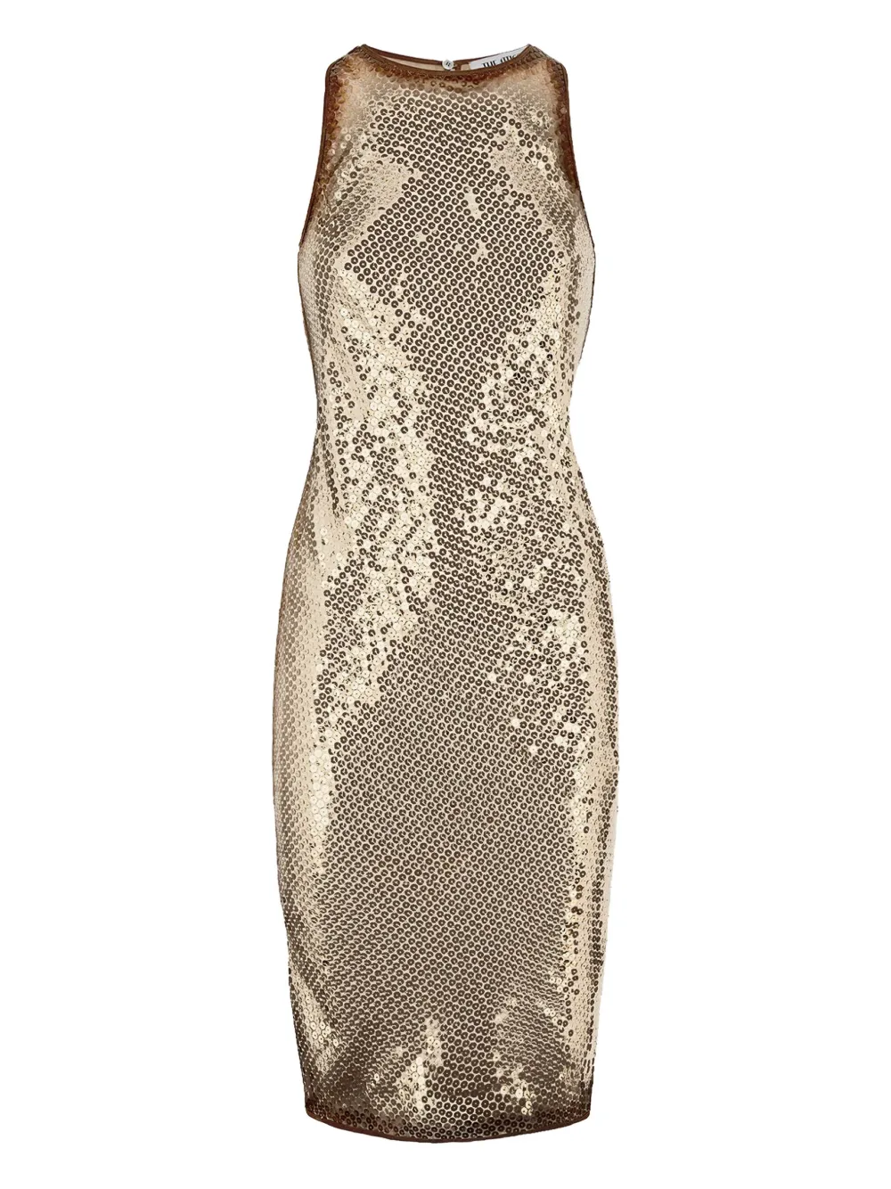 

Платье мини с пайетками The Attico, золотой