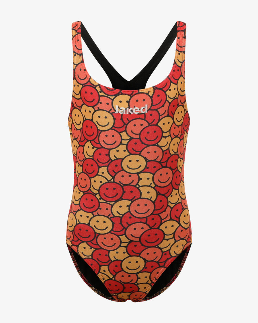 

JAKED оранжевый синтетический купальник для девочек