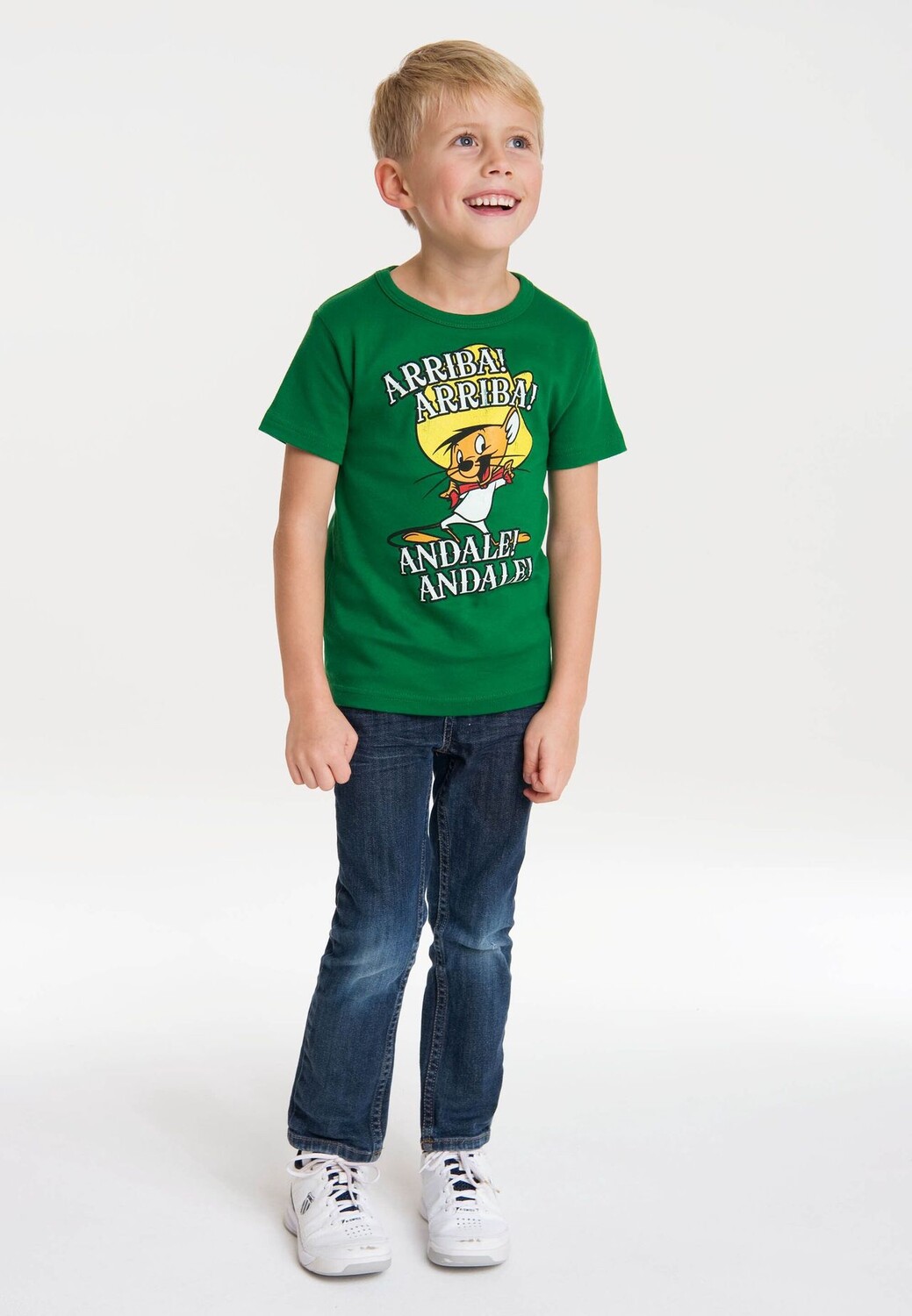 Футболка Детская Looney Tunes - Arriba! Андейл! LOGOSHIRT, зеленый — фото 2