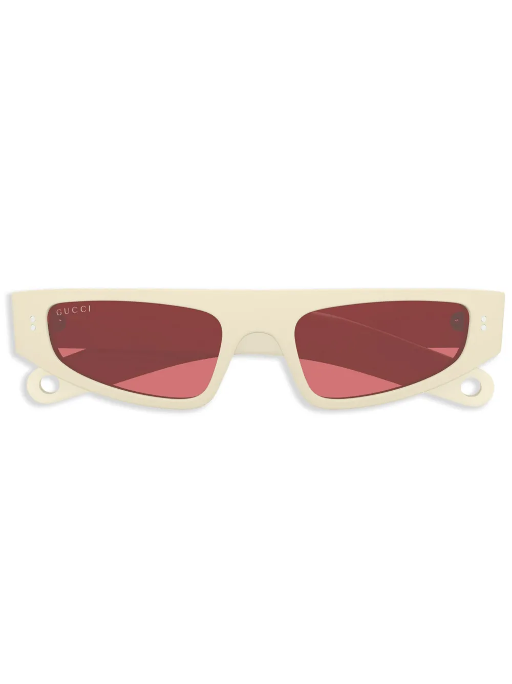 

Солнцезащитные очки в оправе 'кошачий глаз' Gucci Eyewear, белый