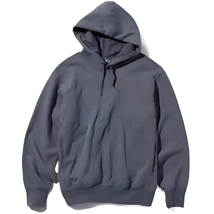 

Толстовка мужская темно-серая Uniqlo, темно-серый