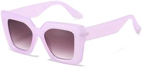 

Винтажные квадратные солнцезащитные очки для женщин и мужчин в стиле ретро-панк, модные женские очки, очки с защитой от УФ-излучения UV400 MTZJH, C5purple-gray